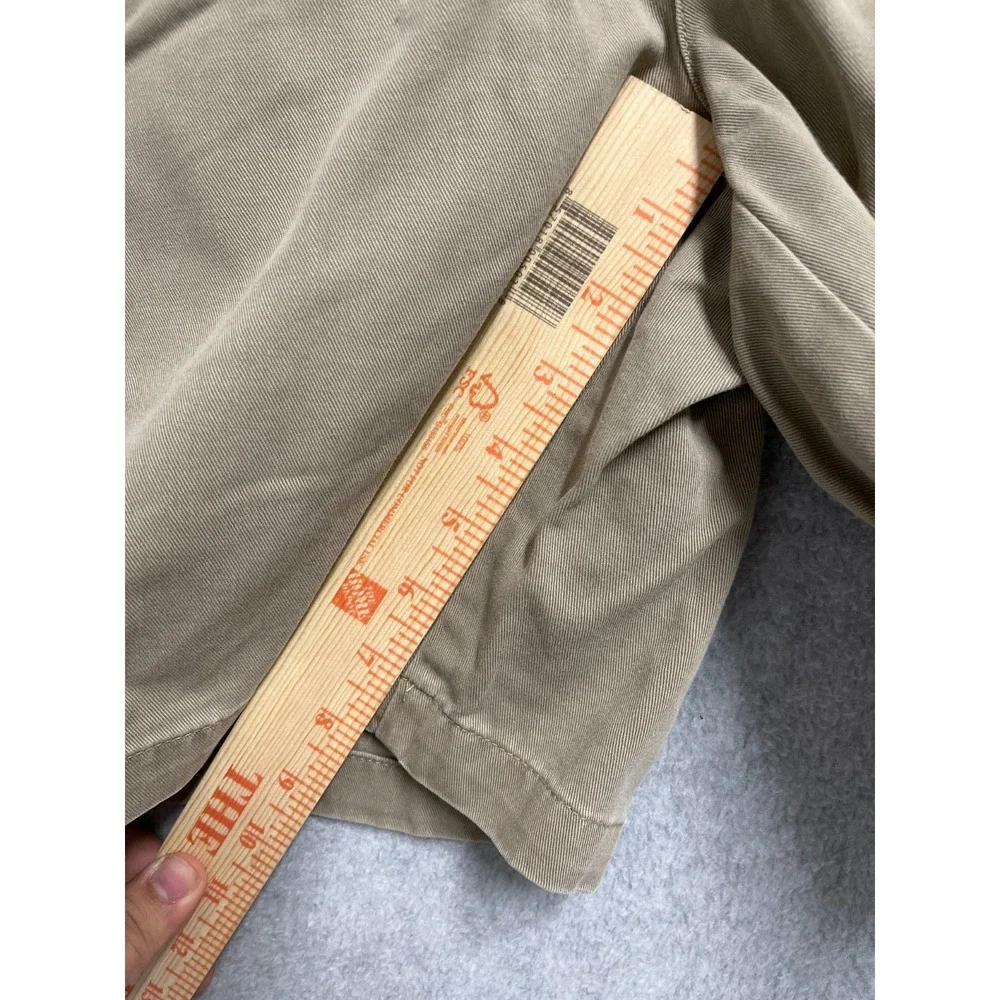 Tommy Hilfiger Chino Shorts Mens 34 Brown Cotton Pleated Front Streetwear Casual